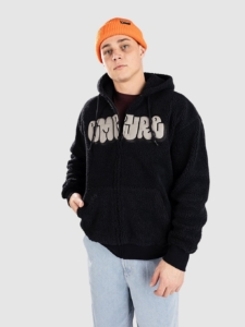 Empyre Sherpa Zip Hoodie Zwart
