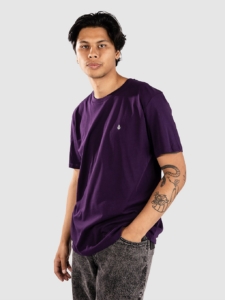Volcom Stone Blanks Bsc T-Shirt Grape Royale