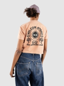 Volcom Dial Crop T-Shirt Sand Bruin