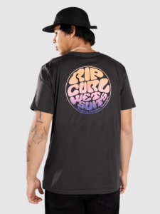 Rip Curl Wettie Passage Icon T-Shirt Washed Zwart