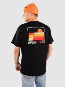 Rip Curl Surf Revival Stacked T-Shirt Zwart