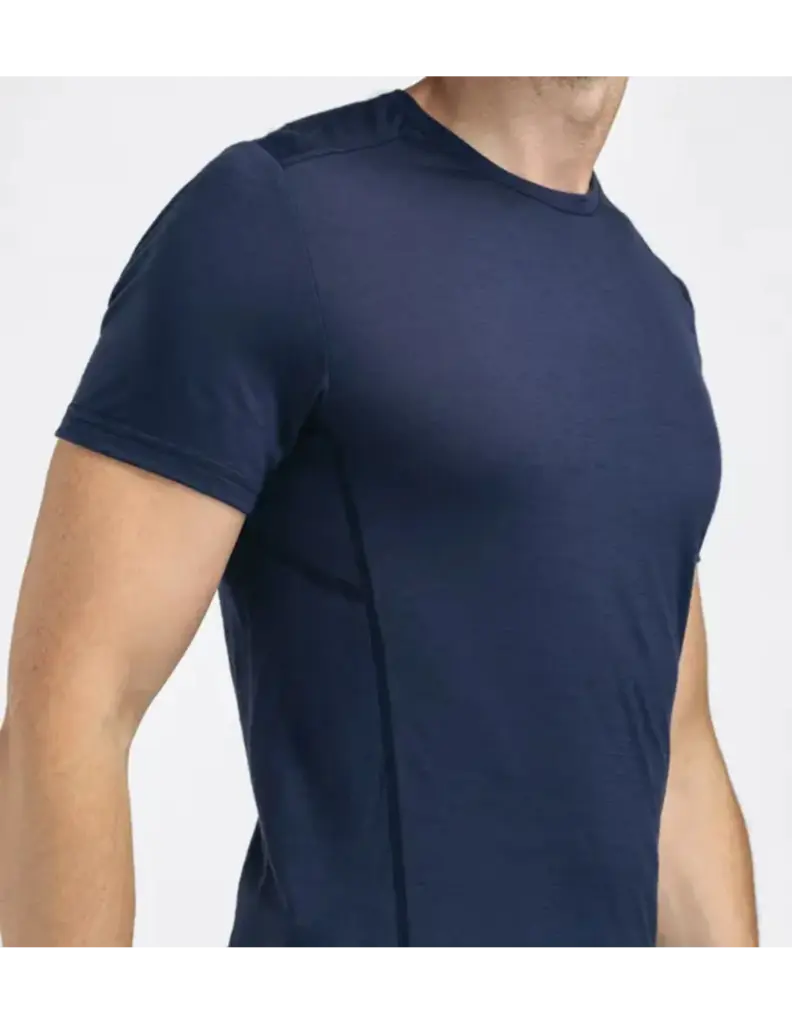 Aclima LightWool 140 Trail Tee Heren Marineblauw