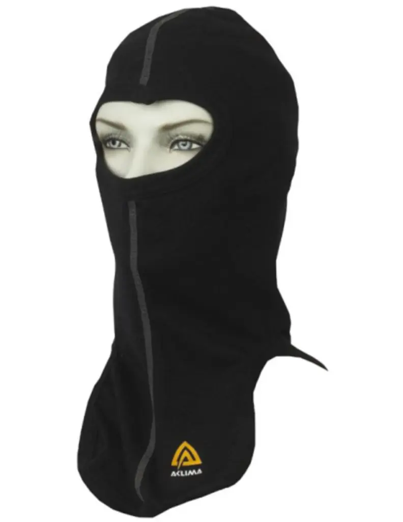 Aclima WarmWool Balaclava Jet Zwart