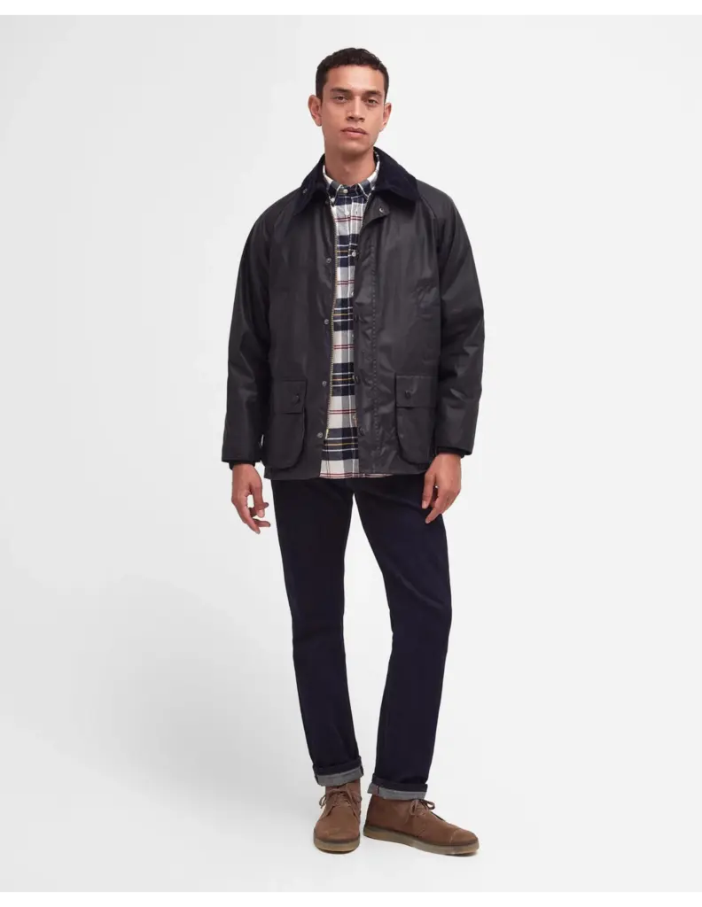 Barbour Bedale Wax Jacket Blauw