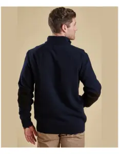Barbour Essential Patch Half Zip Blauw