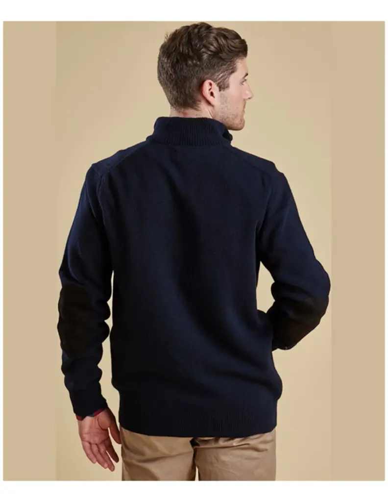 Barbour Essential Patch Half Zip Blauw