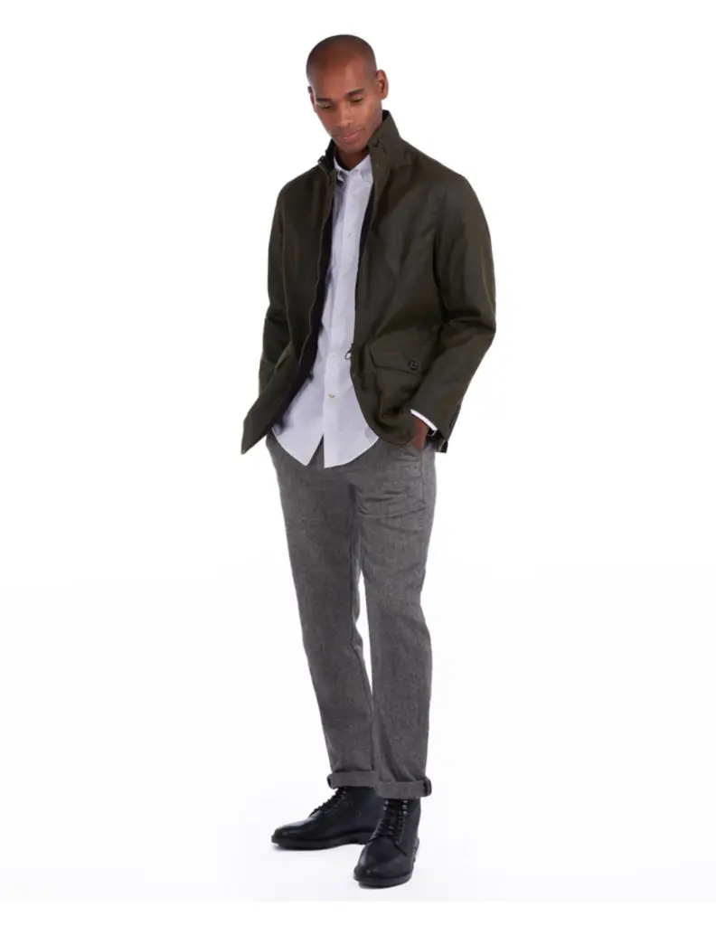 Barbour Winter Lutz Wax Marineblauw