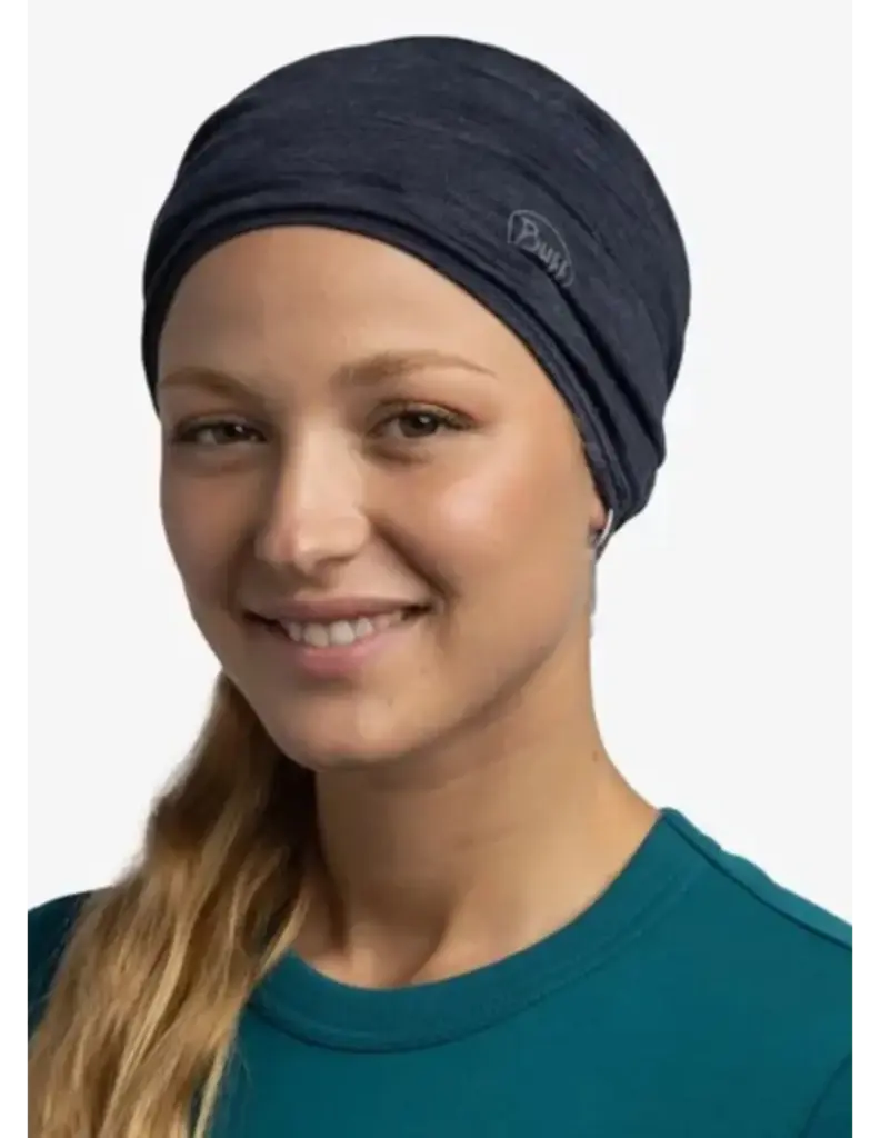 Buff Merino Lightweight Nekwarmer Blauw