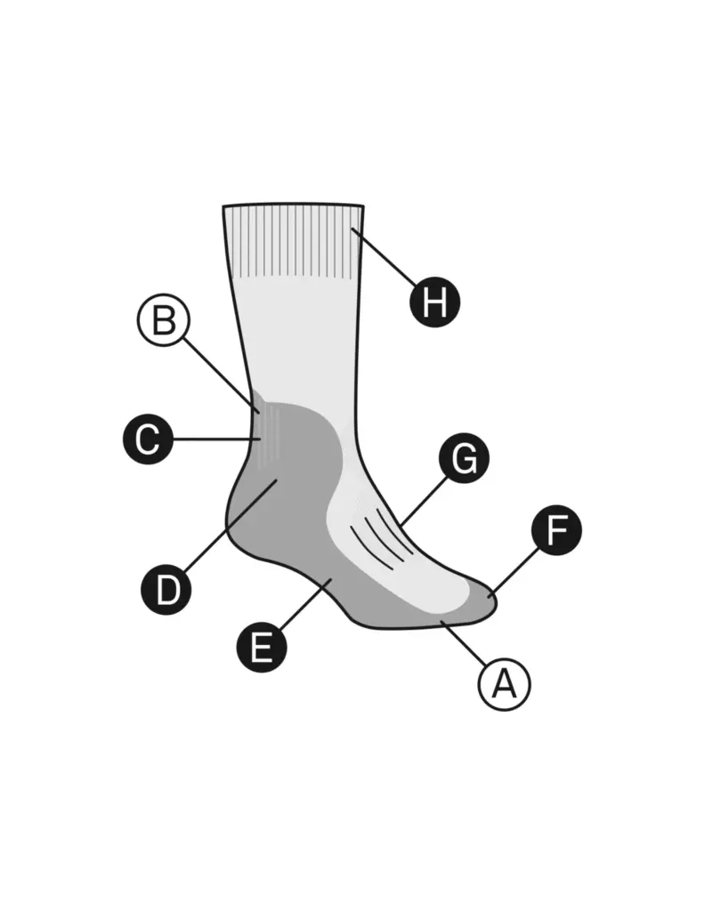 Icebreaker Hike+ Light Mini Socks Loden/bizzard/grt Heather