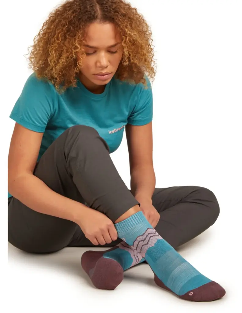 Icebreaker Hike+ Medium Crew Wandelsokken Dames (Maat – M, Kleur – )