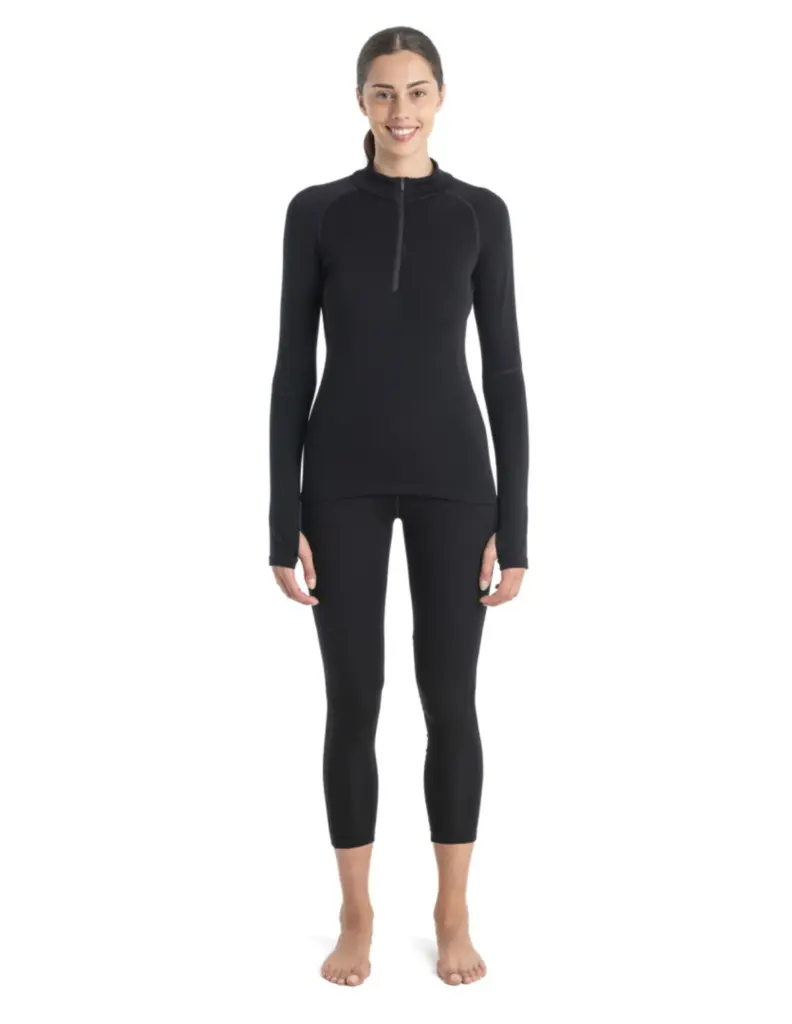 Icebreaker Women’s 300 MerinoFine Polar Half Zip Thermal Top (Maat – L, Kleur – )