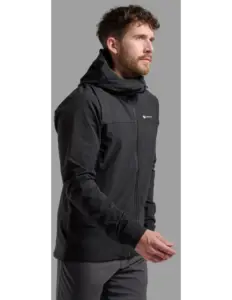 Montane Tenacity Hoodie Sofshell Heren Zwart