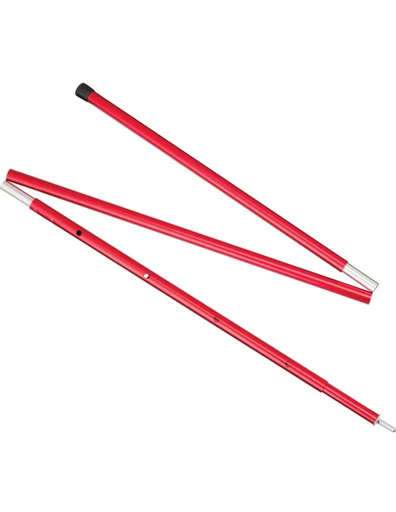 MSR 4′ Adjustable Pole Tentstok Rood