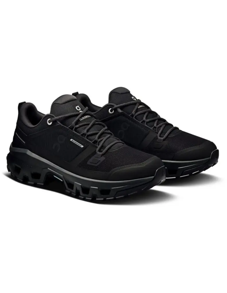 ON Cloudrock Low WP Wandelschoen Dames Zwart