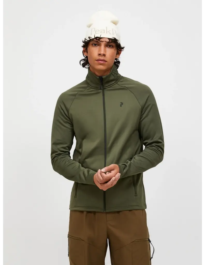 Peak Performance Rider Essentials Zip Jacket Heren Pineneedle