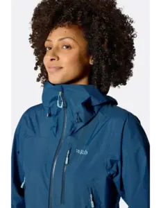 Rab Downpour Mountain Waterdichte Jas Dames Tempest Blauw