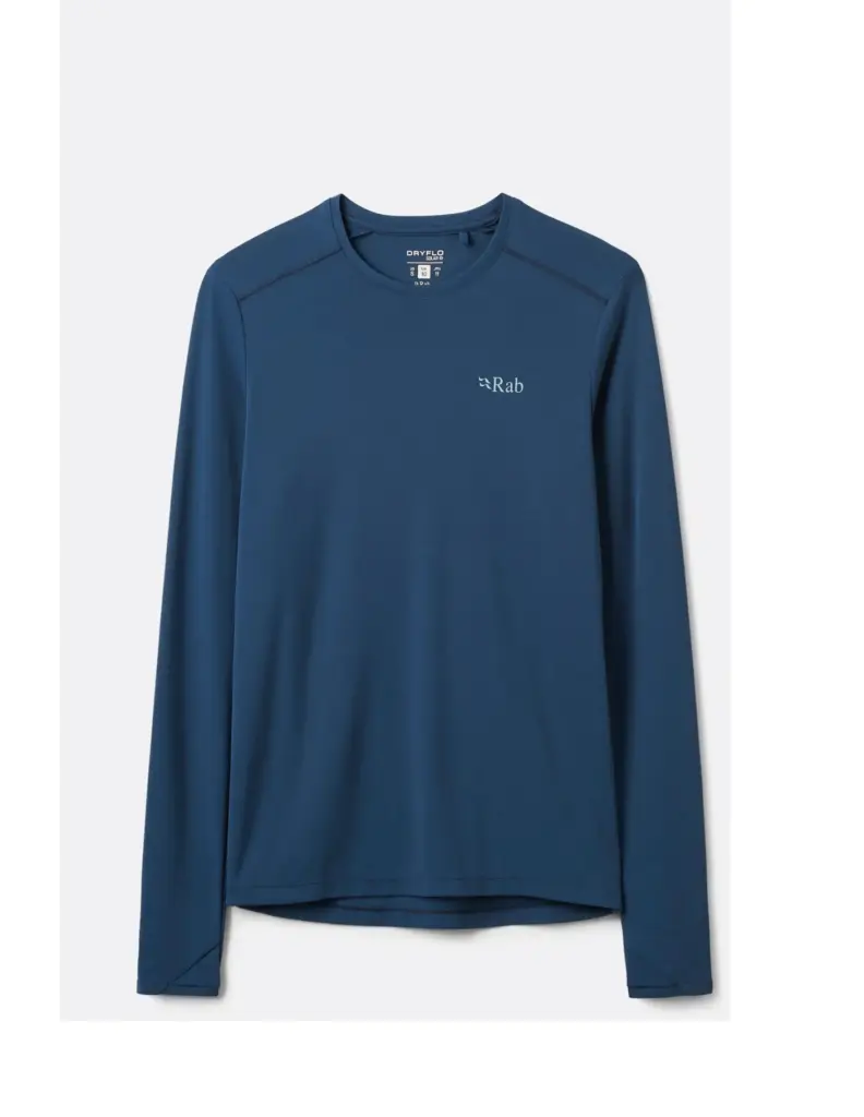 Rab Force LS Tee Dames Tempest Blauw