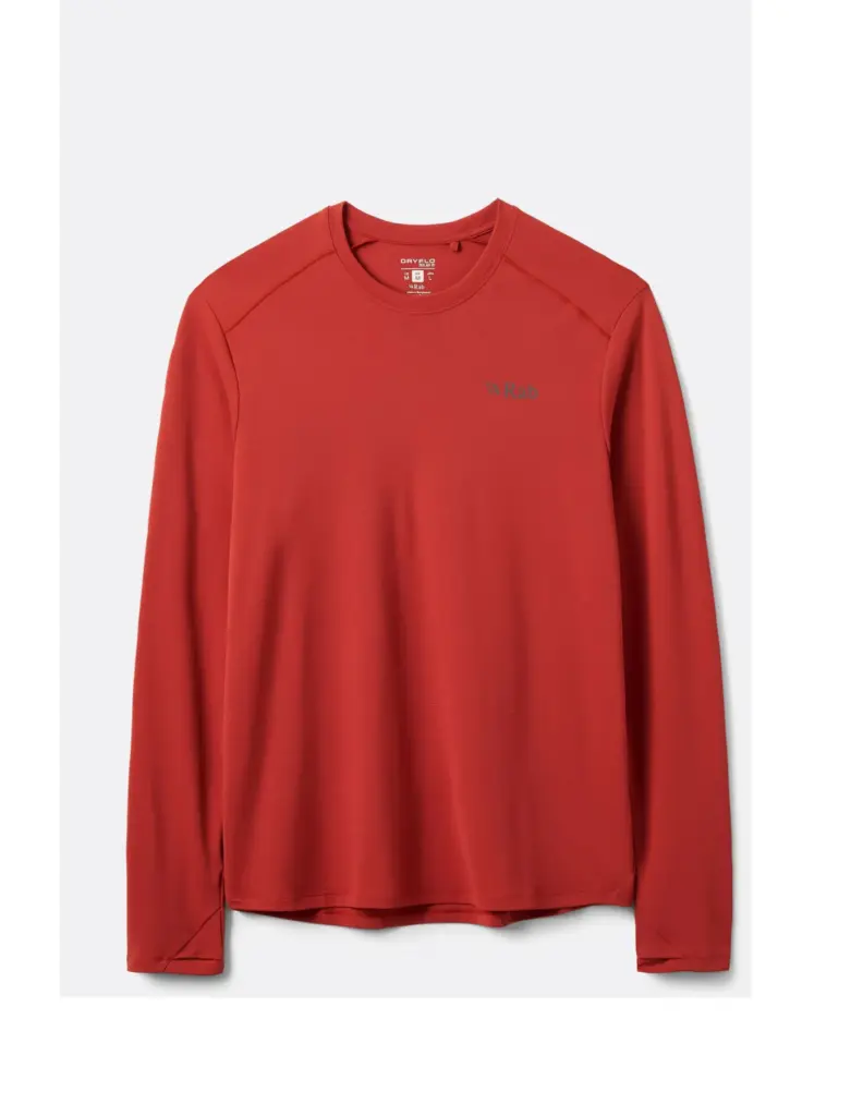 Rab Force LS Tee Heren Rood