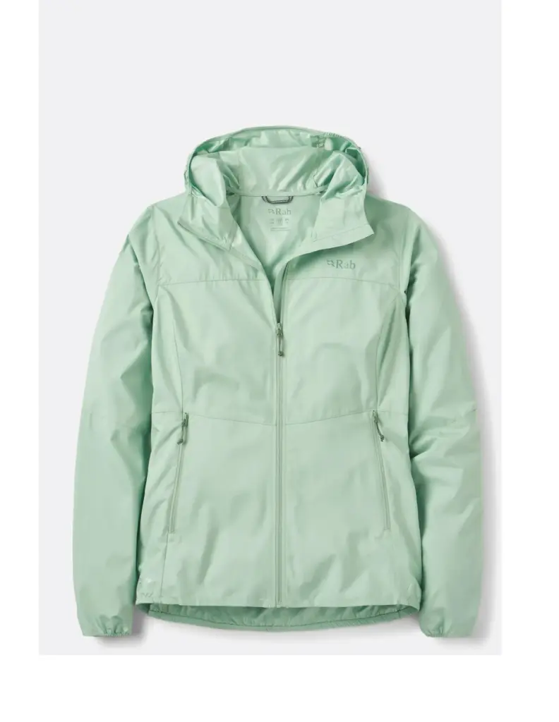 Rab Windgather Hooded Jacket Dames Groen