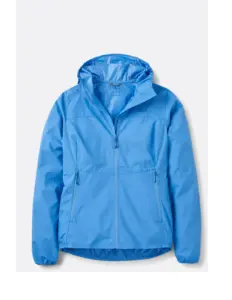 Rab Windgather Hooded Jacket Dames Blubir