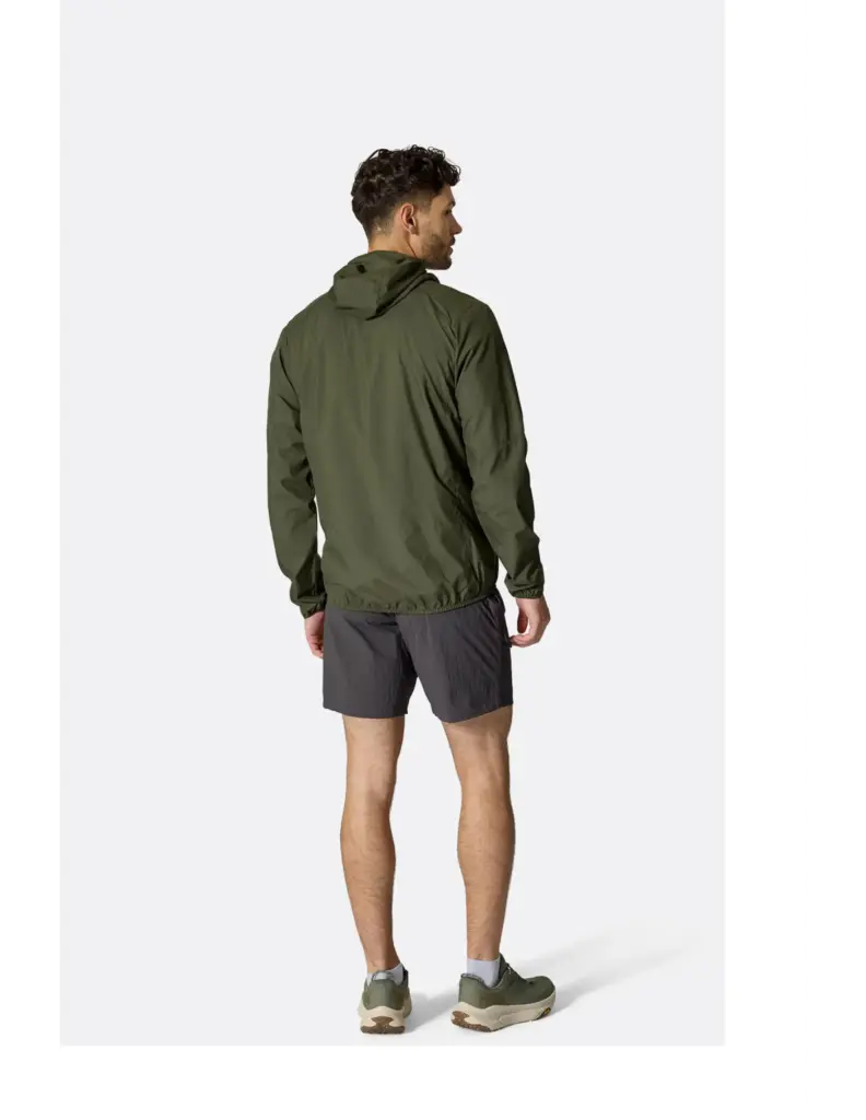 Rab Windgather Hooded Jacket Heren Army