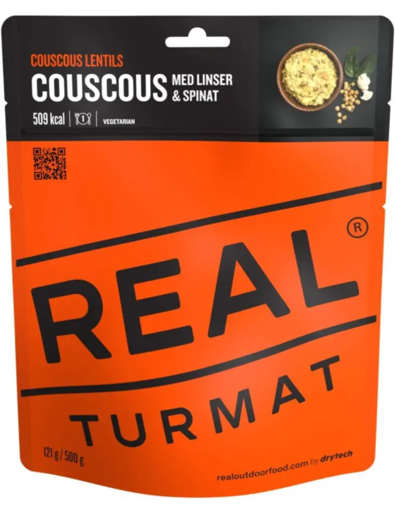 Real Turmat Couscous Lentils and Spinach
