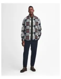 Stonepark Tailored Checked Shirt Creme