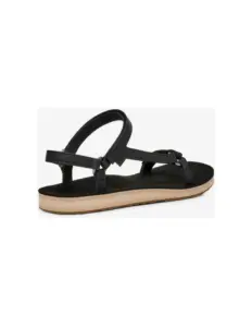 Teva Original Universal Slim Leather Sandaal Dames Zwart