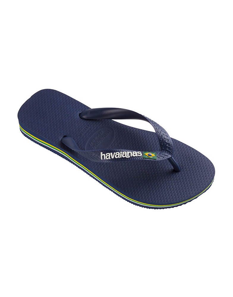 Havaianas Brasil Logo Blauw
