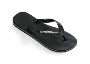 Havaianas Brasil Logo Zwart