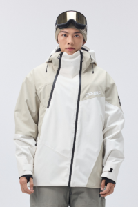 Darkwave Men’ Snowboard Jacket Nickel + Moon Beige