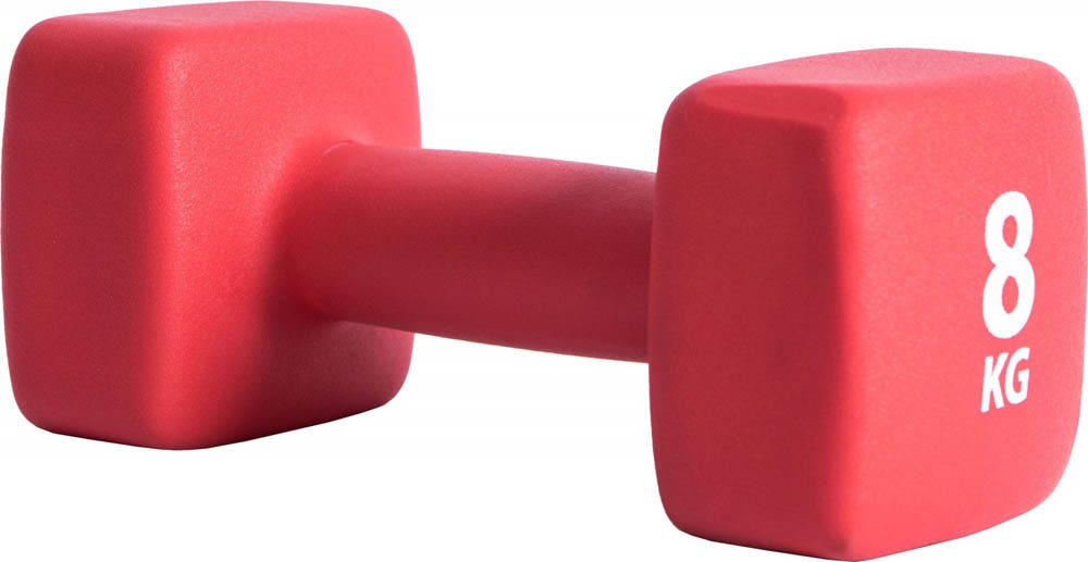 Pure 2 Improve Neoprene Dumbell 8 Kg Rood