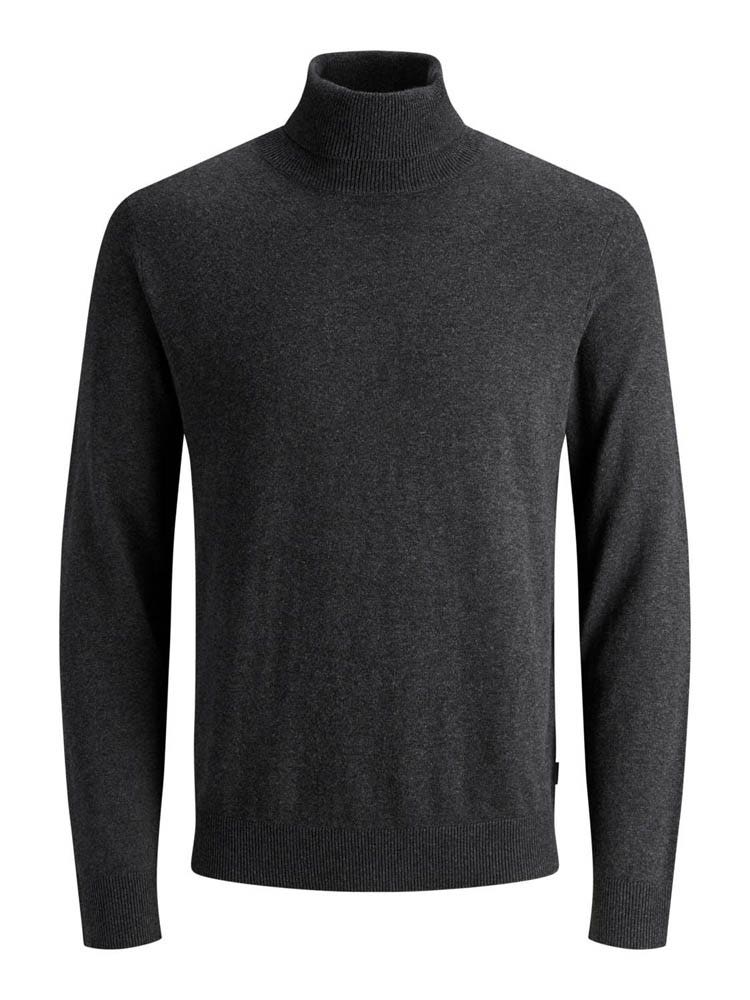 Jack & Jones Emil Knit Roll Neck Antraciet