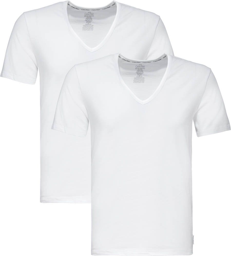 Calvin Klein 2p / V Neck Wit