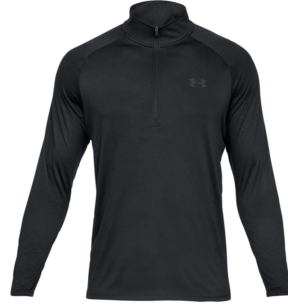 Under Armour Tech Shirt 1/2 Zip Zwart