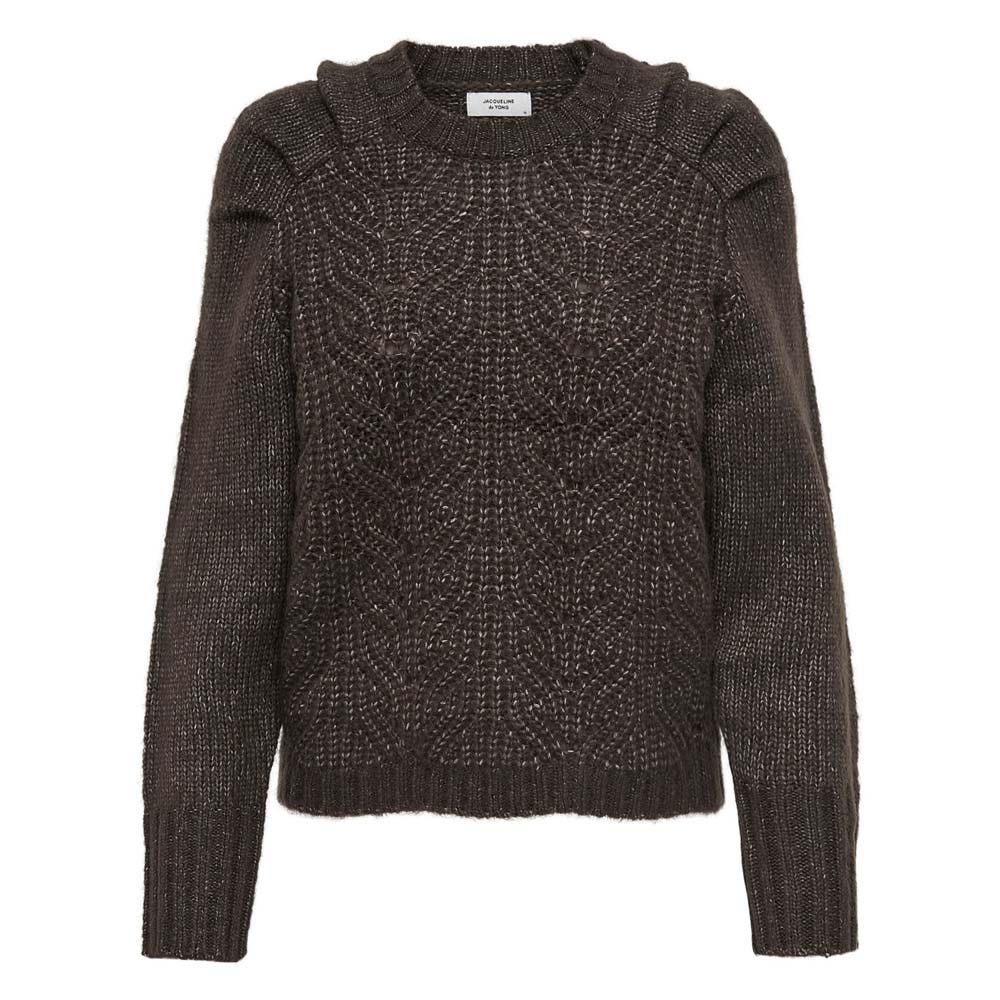 Jacqueline De Yong Jdyzigga L/s Puff Sleeve Pullover K Wit