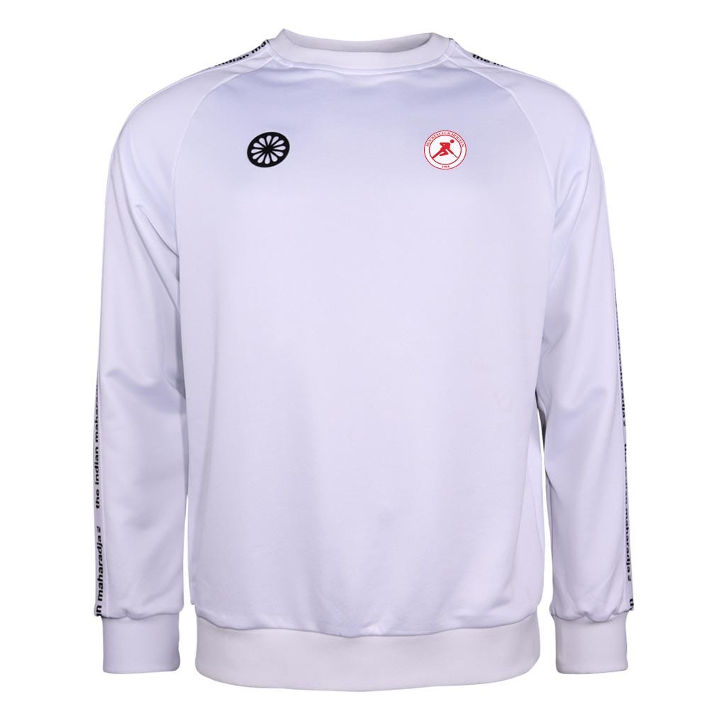 The Indian Maharadja Sweater Poly Terry Houten Wit
