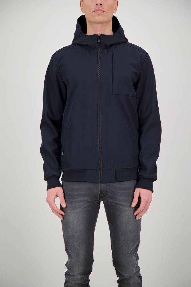 Airforce Softshell Jacket Chestpocket Heren Blauw