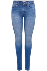 Only Onlblush Life Mid Skinny Jeans Blauw