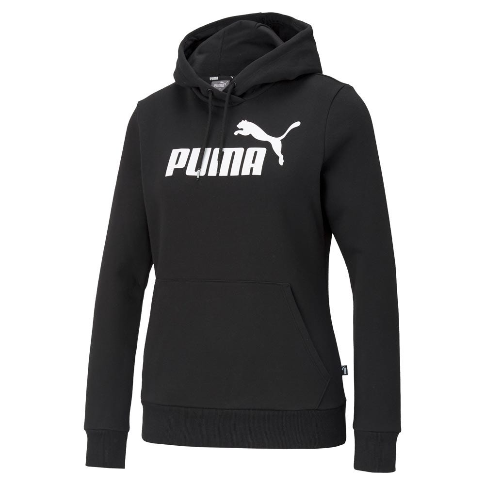 Puma Essentials Logo Hoodie Zwart