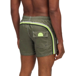 Sundek Stretch Waist Mid-length Boardshort Groen