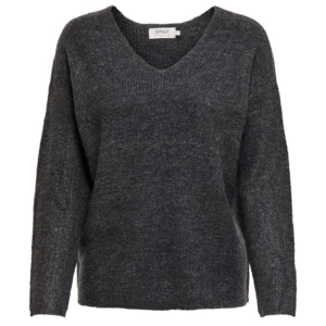 Only Camilla V-neck Pullover Antraciet