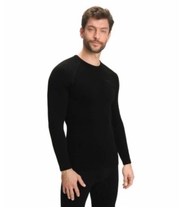 Falke Maximum Warm Longsleeved Shirt Tight Men Zwart