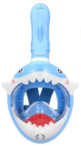 Sea Turtle Full Face Mask Junior Blauw