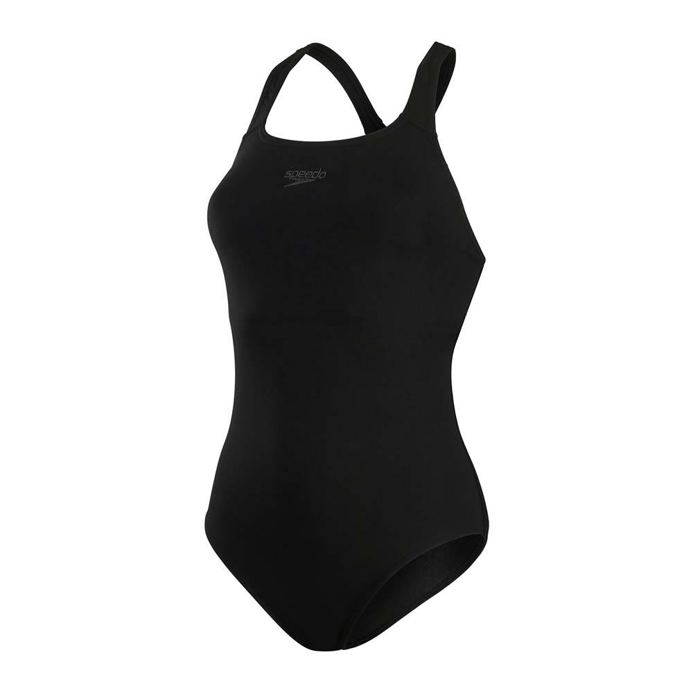 Speedo Eco + Kickback Swimsuit Zwart