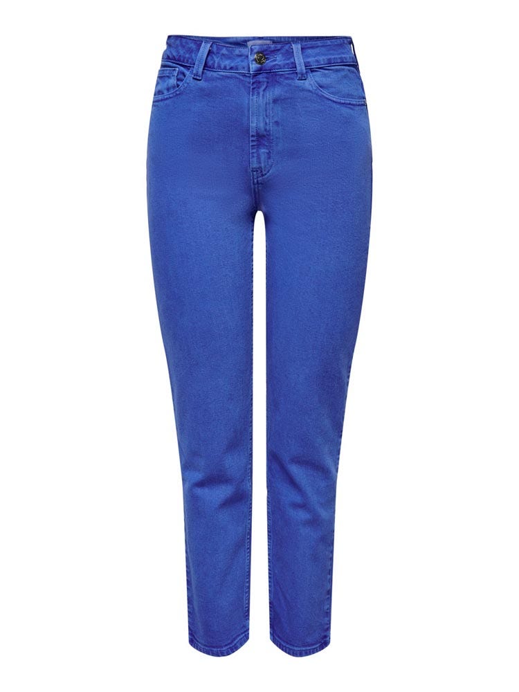 Only Onlemily Hw Straight Ank Col Pnt Blauw