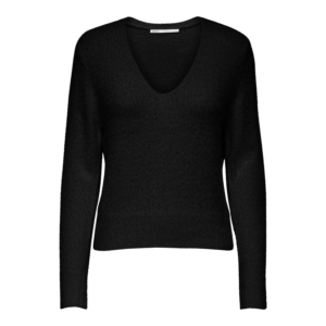 Only Ella Piumo V-neck Pullover Zwart