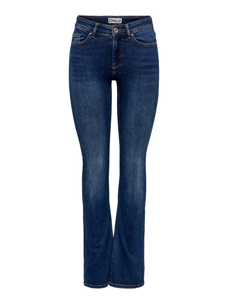 Only Blush Mid Flared Blauw
