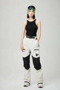 West Unisex Snowboard Pant Moon + Zwart