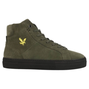 Lyle & Scott Coe Mid Leather Groen